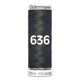 Gutermann garen | 200m | 636 donkergrijs naaigaren GM - 200 - 636 - DONKER - GRIJS 4008015032548